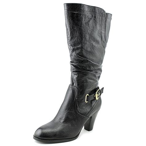 Guess Mallay Wide Calf Women Round Toe Leather Knee High Boot