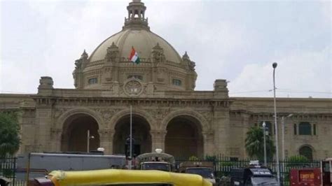 Samajwadi Party Legislators Stage Protest Outside Up Assembly In