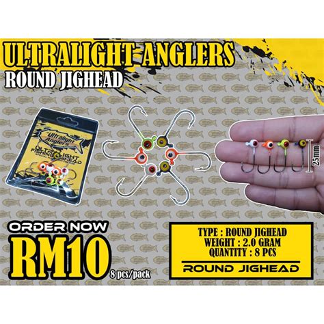 Round Jighead G By Ultralight Anglers Shopee Malaysia