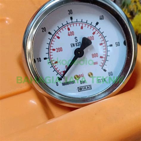 Jual Pressure Gauge Wika Inch Back Bar Psi Jakarta Barat