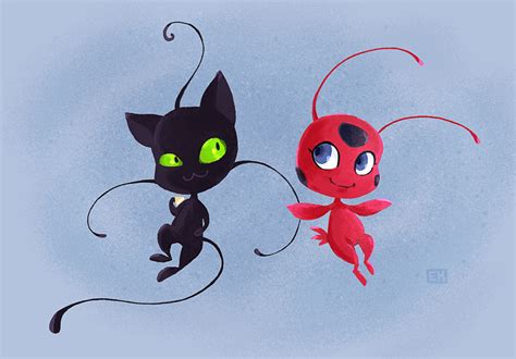 Plagg And Tikki Miraculous Ladybug Fan Art 39316408 Fanpop