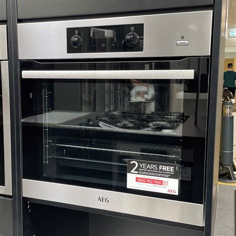 AEG BES355010M EX DISPLAY SteamBake Multifunction Single Oven