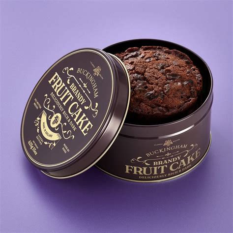 Brandy Fruit Cake in Gift Tin. UK & EU delivery. – Buckingham-Cakes