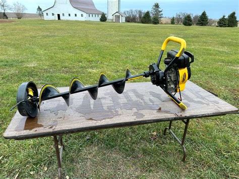 Jiffy Ice Auger With 9” Auger 3hp Gas Engine Fragodt Auction And