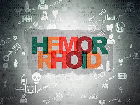 Healthcare Concept Hemorrhoid On Computer Keyboard Background Disease