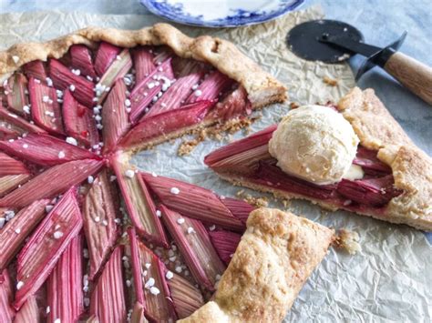 Najprostsza Tarta Z Rabarbarem Przepis Na Ciasto Galette Z Migda Ami