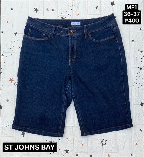 ST JOHNS BAY DENIM SHORT 36 37 Men S Fashion Bottoms Shorts On Carousell