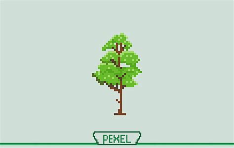 Pixel Art Tree Graphic by Ambara_studio · Creative Fabrica