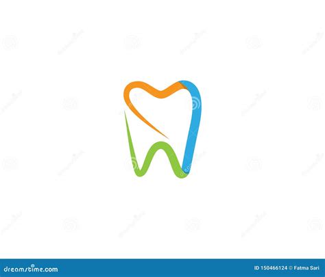 Tand Logo Template Stock Illustrationer Illustration Av Ungar 150466124