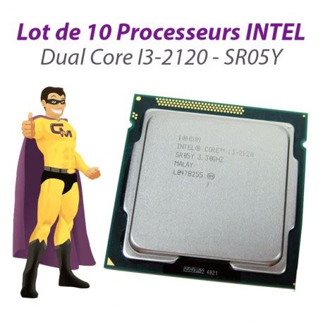 Lot X10 Processeurs CPU Intel Dual Core I3 2120 3 3Ghz 3Mo 5GT S