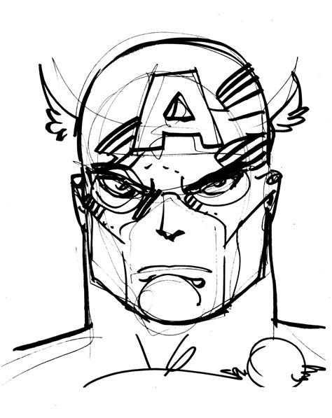 Captain America Face Drawing At Getdrawings Free Download