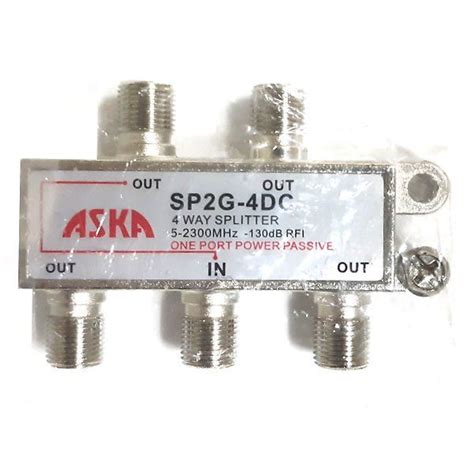 Eagle 4 Way Splitter Wide Band Satellite 2 Ghz One Port Power Passing