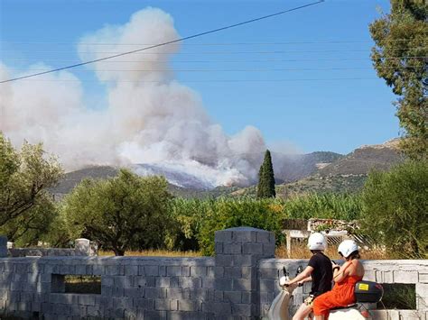 Wildfire On Zakynthos Island Forces Villages To Evacuate