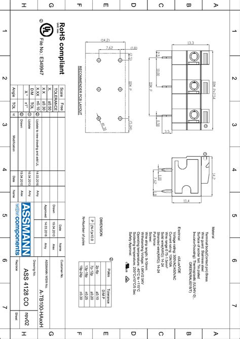 A Tb100 Haxxh Drawing Datasheet By Assmann Wsw Components Digi Key