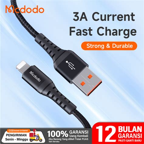 Jual Mcdodo Kabel Data Iphone Usb Lightning Braided A Fast Charging