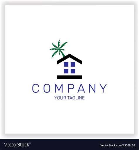 Village House Logo Design Template Premium Vector Image