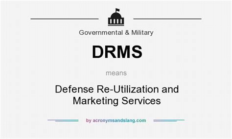 drms defense  utilization  marketing services  government