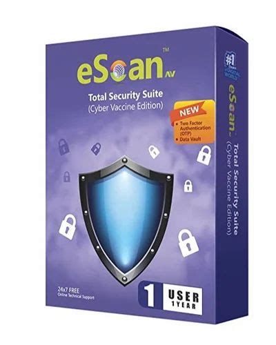 EScan AV Total Security Suite Cyber Vaccine Edition 1 User 1 Year