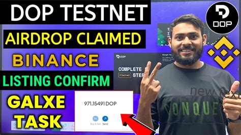 DOP Testnet Token Claim In Wallet DOP Binance Listing Confirm Dop