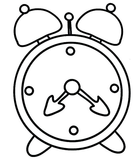 Alarm Clock Coloring Page At GetColorings Free Printable