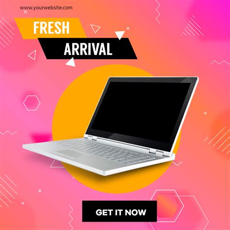 Laptop New Arrival Sales Banner Design Template - #2093024