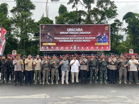 Pju Ops Damai Cartenz Hadiri Serah Terima Jabatan Koman