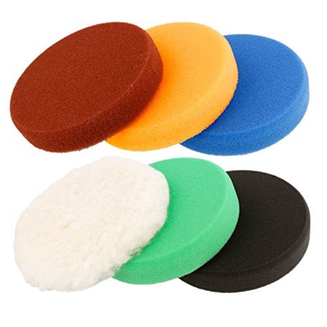 Buy Tcp Global 6 Pad Kit Of 4 Da Polishing Pads With 5 Smooth Foam And 1 Wool Grip Pads High