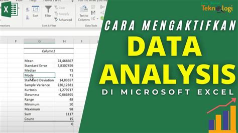 Cara Memunculkan Dan Mengaktifkan Data Analysis Di Excel YouTube