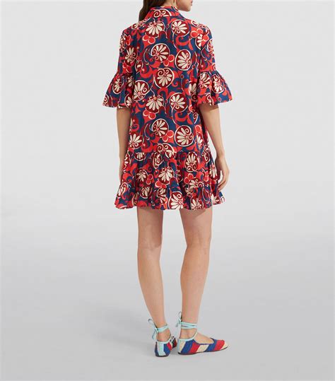 La DoubleJ Floral Print Choux Mini Dress Harrods US