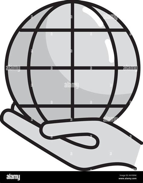 Isolated Global Sphere Design Stock Vector Image Art Alamy