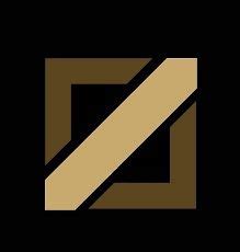 A Black And Gold Logo With The Letter N