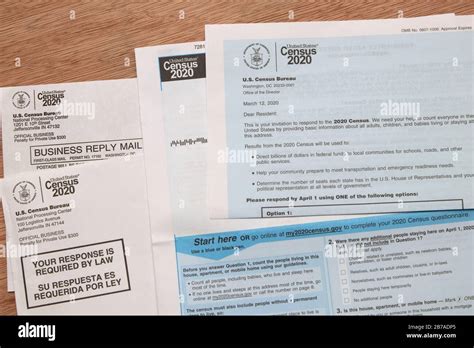 Us Census Form 2020 Hi Res Stock Photography And Images Alamy