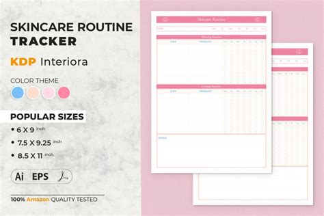 Skincare Routine Printable Template