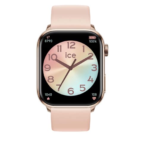 Montre connectée Mixte ICE smart 2 0 Rose gold Nude 1 96 AMOLED