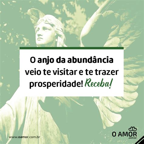 O Anjo Da Abund Ncia Veio Te Visitar E Te Trazer Prosperidade Receba