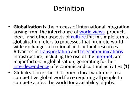Globalization in 21 st century education | PPTX
