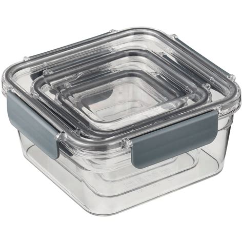 Kitchen Table Tritan Square Plastic Food Containers With Lids Shop