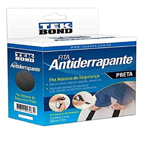 Fita Adesiva Antiderrapante Mmx M Preta Tek Bond Fita Adesiva