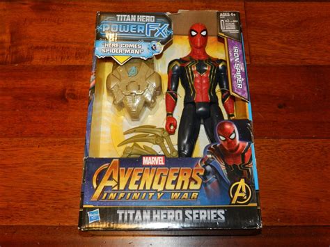 Marvel Avengers Infinity War Titan Hero Power Fx Iron Spider New