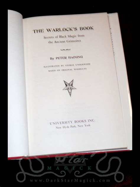 The Warlock's Book (1976) - Dark Star Magick