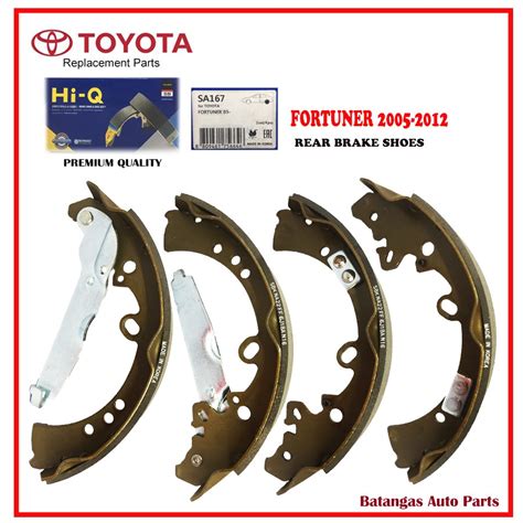 BRAKE SHOE TOYOTA FORTUNER 2005 2012 HI Q SA167 OEM Quality Shopee