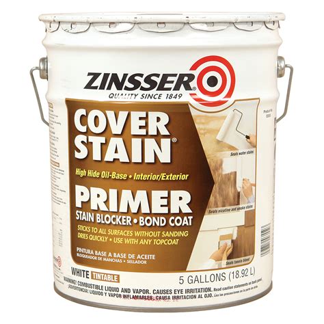 Zinsser Cover Stain VOC High Hide Oil Base Interior Exterior