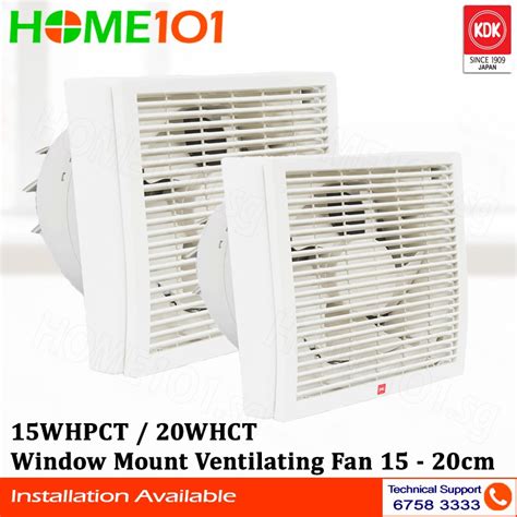 PRE ORDER KDK Window Mounted Ventilating Fan 15cm 20cm 15WHPCT