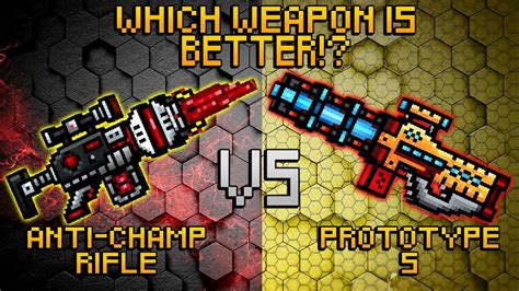 Pixel Gun 3D Anti Champion Rifle VS Prototype S YouTube