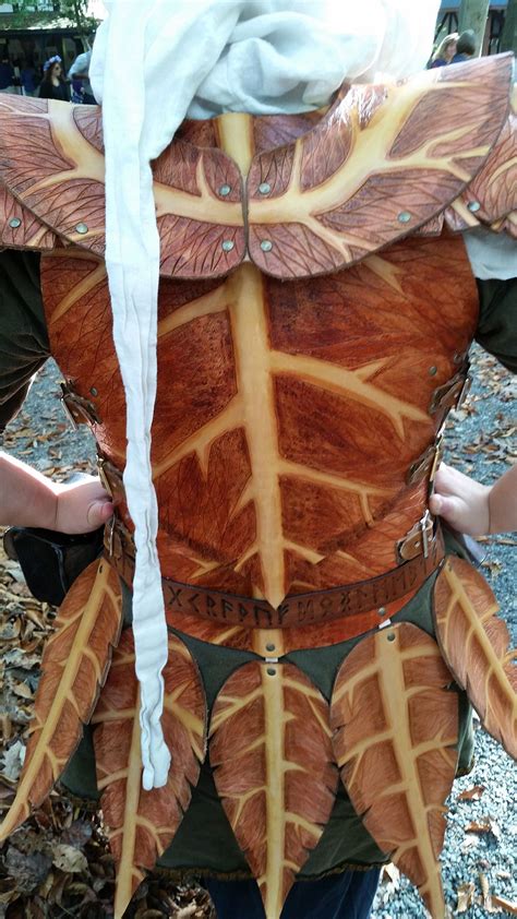 Screamingnorthleather Autumn Leaf Armor For Sale On Etsy Leather