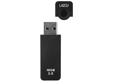 Lazos キャップ式usbフラッシュメモリ（ブラック） 16gb Lazos Life