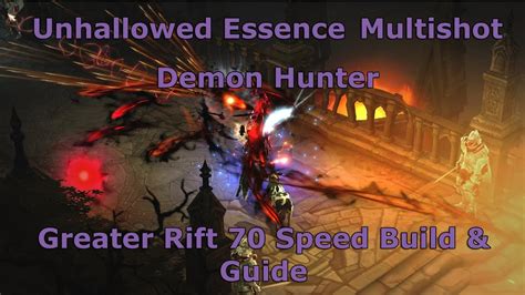 Diablo 3 Unhallowed Essence Multishot Demon Hunter Season 10