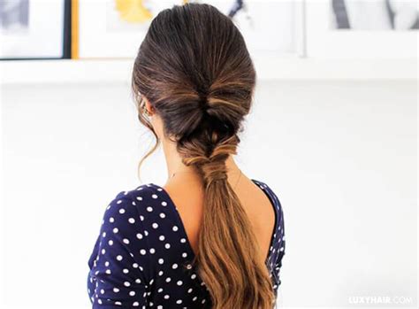 How To Do A Ponytail 11 Different Ways Hair Advice Luxy Hair Blog