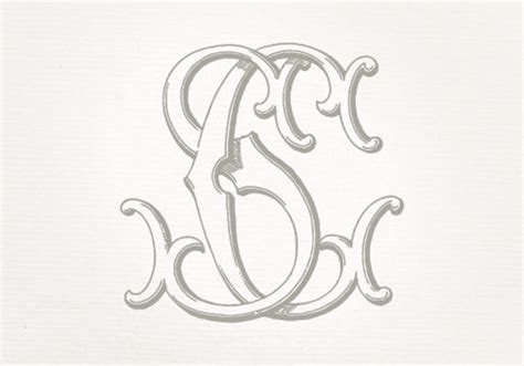 Vintage Wedding Monogram Sc Cs Wedding Invitation Digital Etsy