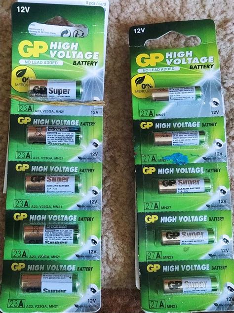 Батарейка високовольтна щелочна лужна GP 12V Alkaline для сигналізації ...